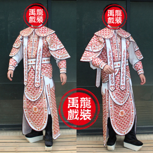 歌仔戏高甲戏闽剧服装戏剧戏曲将军武生战袍广式改良靠勾金鱼鳞靠