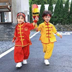 六一儿童演出服武术服装男女训练中国风舞蹈太极表演小孩竞赛练功