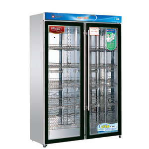 康庭绿钻消毒柜YTD1200A-KT1双门低温玻璃门商用餐具消毒碗柜