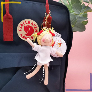 日本coco酱小女孩挂件公仔可爱少女心毛绒玩偶挂饰书包背包饰品