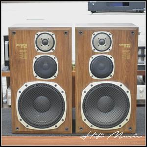 二手原装日本进口ONKYO/安桥 D-55 hifi发烧经典10寸书架音箱连号