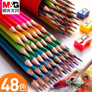 晨光24色可擦彩色铅笔儿童12色小学生水溶性绘画幼儿园用筒装彩铅