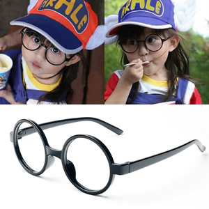 儿童眼镜框可爱小孩无镜片眼镜韩版复古圆形框男童女童宝宝眼睛架
