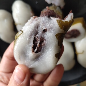 苏耗子苏叶干粮粘豆包东北水磨糯米面年糕传统手工制作粘饽饽500g