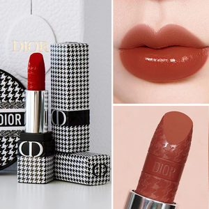 现货 dior/迪奥2022限定限量千鸟格口红唇膏 999 720 772 312 975