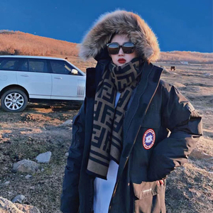 官方加拿大派克服波克大鹅羽绒服男女远征中长款连帽工装情侣大衣