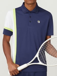 清货斐乐男蓝色运动短袖fila夏季舒适透气训练服网球上衣plr polo