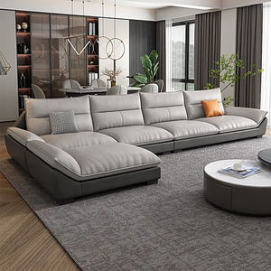 意式极简轻奢直排科技布艺小户型沙发客厅现代简约转角贵妃三人位
