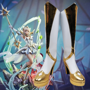 lol英雄联盟周边cos鞋定制元素使者拉克丝光明light鞋子cosplay鞋