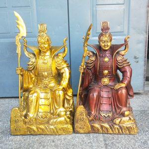 石敢当人物铜像摆件大号高40公分家居佛堂神像镇宅风水工艺品中式