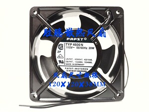 全新正品PAPST TYP 4600N 12038 110V20W金属铝框变频器散热风扇