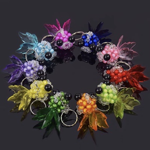 diy手工串珠大眼鱼钥匙扣小金鱼挂件成品儿童编织礼物包包饰品