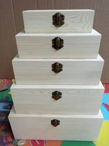 木盒定做木盒长方形套五翻盖木盒zakka收纳木盒办公文具木盒实木