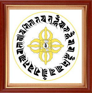 新款5d魔方钻石画佛像十字绣唐卡大白伞佛母咒轮客厅人物佛堂挂画