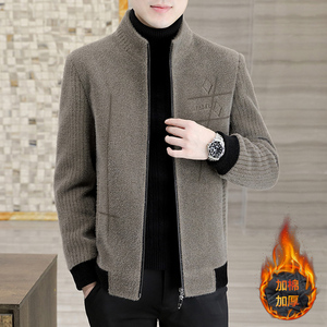 男士加棉加厚立领短款毛呢大衣冬季青年韩版潮流修身拉链呢子外套