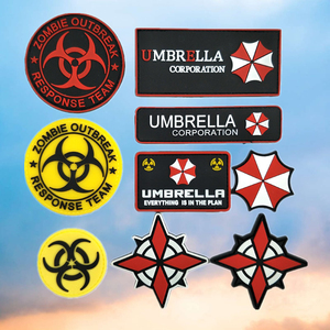 保护伞公司安布雷拉生化危机士气章臂章pvc魔术贴章 防水背包贴