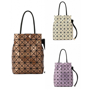 日本代购三宅一生包包 issey miyake 抽绳小号水桶包 单肩斜挎包