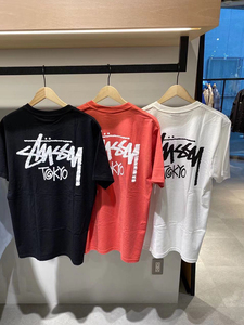 杜丘佳美日本代购stussy2021新款东京限定短袖t恤 男女款