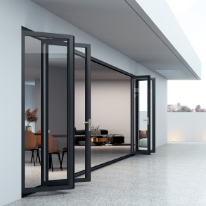 定制飞宇门窗重型断桥铝推拉折叠门别墅阳台隔断花园入户门折叠门