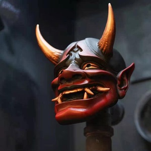 日式和风cosplay般若面具 树脂玻璃钢 恐怖浮世绘挂件 纹身店摆件