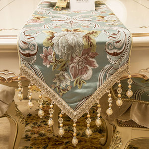 欧式奢华布艺四季桌旗餐桌茶几鞋柜桌旗台布时尚美式电视柜旗床旗