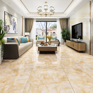 黄色通体大理石瓷砖客厅800x800防滑地板砖简约风仿玉石大厅地砖