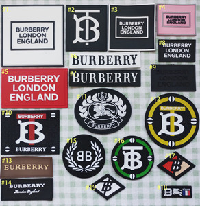 潮牌tb品牌巴宝莉burberry战马衣服标志胶贴补丁贴修补破洞包装饰