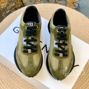 givenchy/纪梵希 春夏男士运动休闲鞋字母刺绣拼色系带厚底跑步鞋