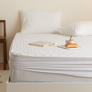 905人付款淘宝日本进口无印良品muji白色床笠单件床单床罩席梦思防滑