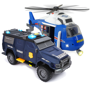 dickietoys德国大号喷水消防车警车直升飞机儿童男孩玩具61节礼物