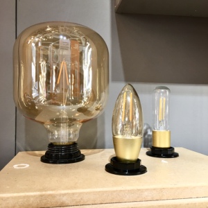 魔法世界正品ikea宜家led装饰灯泡e14管形可调光球形台灯吊灯光源
