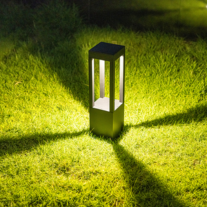 草坪灯led户外防水景观庭院灯别墅园林插地灯四柱方形灯草地灯