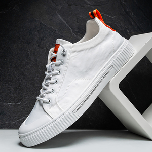 香港代购正品同款supreme男鞋板鞋韩版低帮透气帆布鞋系带布鞋休