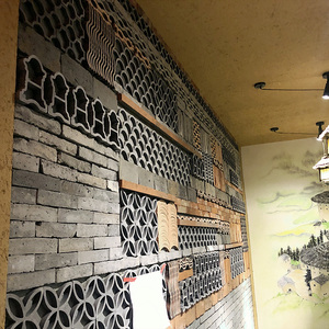 六角木纹砖115*200*230餐厅防滑地砖阳台墙砖仿古砖造型瓷砖0人付款4