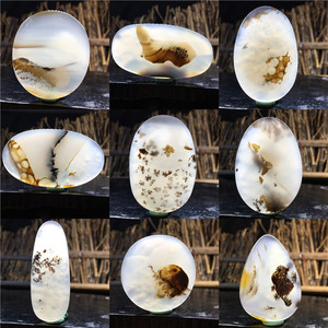 马达加斯加海洋玉髓男女款吊坠一景一物水草花玛瑙百搭饰品项链b1