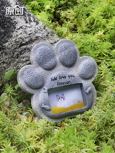 宠物墓碑动物照片装饰框创意狗狗猫咪通用户外纪念碑树脂工艺礼品