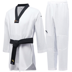 anta/安踏比赛跆拳道道服成人专业训练服抗皱wtf认证跆拳道道服