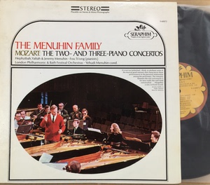 傅聪 梅纽因 演奏莫扎特 双钢琴 三钢琴协奏曲  立体声  黑胶lp