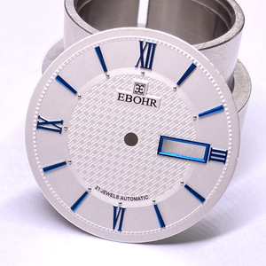 依波表10520710原装正品字面表盘刻度盘蓝色精钢盘面1052男表表面