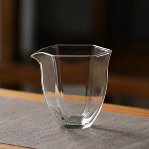 日式耐热玻璃公杯 六角匀杯公道杯出口日本高品质高硼硅茶海