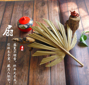 婚礼装饰扇子济公扇子破蒲扇幼儿表演舞蹈道具粽叶摄影布景