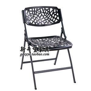 新款创意镂空椅家居休闲餐椅免安装折叠椅简约时尚会客椅户外椅子