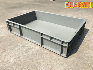 EU4611塑料周转箱灰色欧标箱子 600*400*120物流筐550*350*110盒