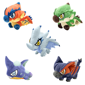 [fanthful]怪物猎人 q版玩偶 冰咒龙雄火龙 毛绒玩具公仔正版周边