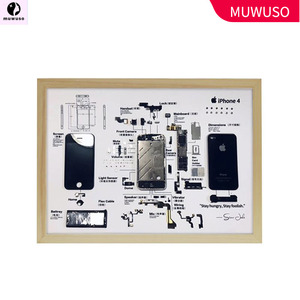 iphone4相框手机拆解装裱分解6s立体图纸展示收藏拆机5