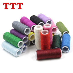 TTT彩色缝纫线白线黑线缝衣线 家用缝纫线手缝线24色线针线盒DIY
