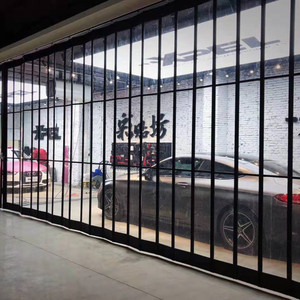 铝合金折叠门洗车房折叠门美容贴膜车间防水防尘商场商铺折叠门