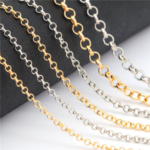 铁链条手链项链加长链手机壳链包包挂链珍珠手工diy材料饰品配件