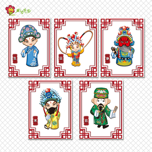 生旦净末丑装饰画