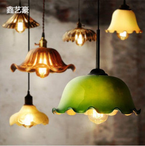 绿色玻璃灯罩吊灯怀旧复古老上海民国单头餐厅吧台浪漫咖啡店飘窗